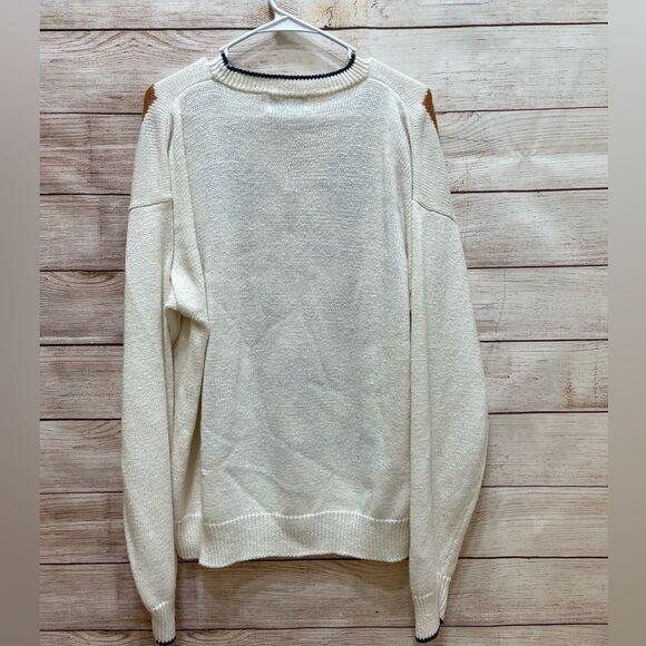 VINTAGE GULF TRADERS ARGYLE PRINT SWEATER - Picture 5 of 5